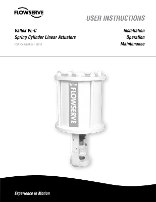 Valtek VL-C弹簧缸直行程执行器 - 使用说明(IOM)