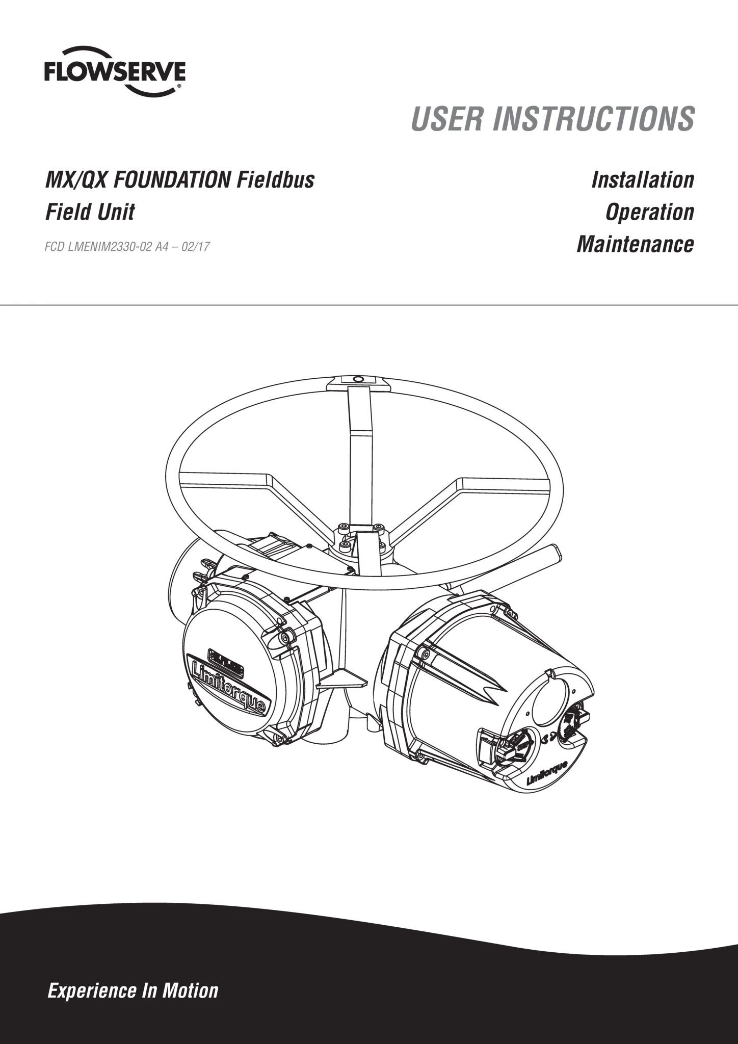 Limitorque MX/QX 基金会现场总线装置使用说明（IOM）