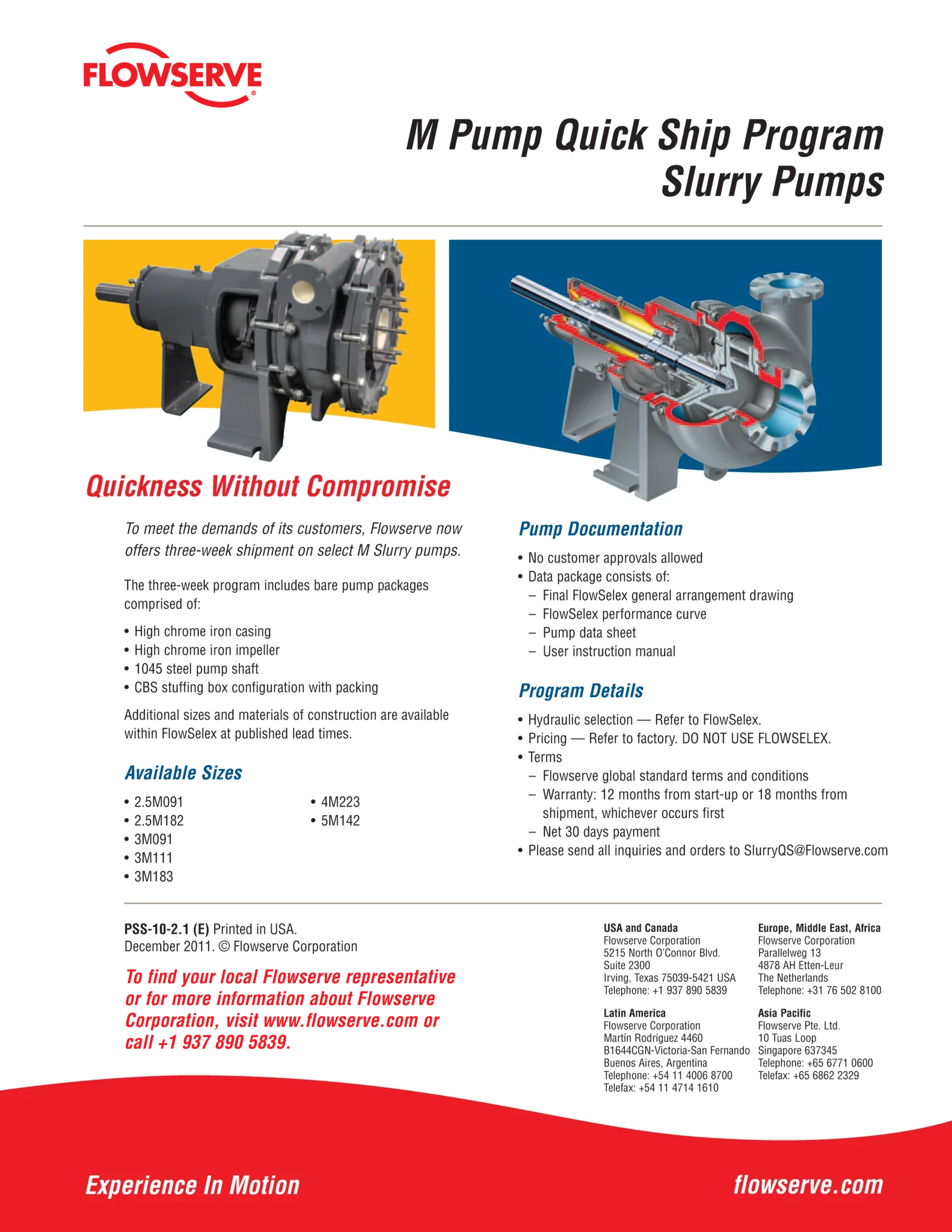 M泵快速发运计划浆液泵