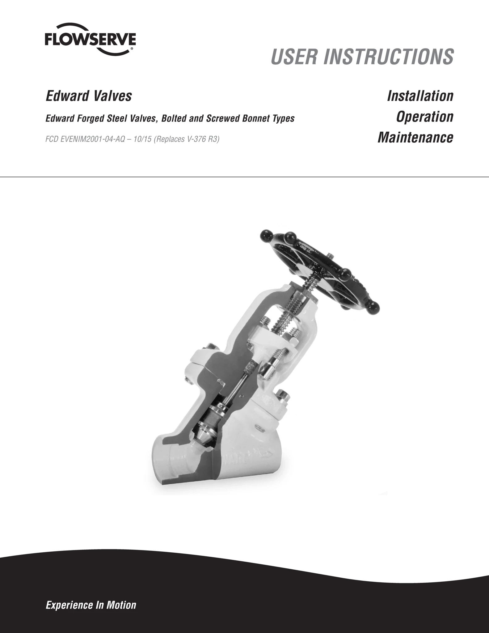 Edward锻造钢阀门使用说明(IOM)