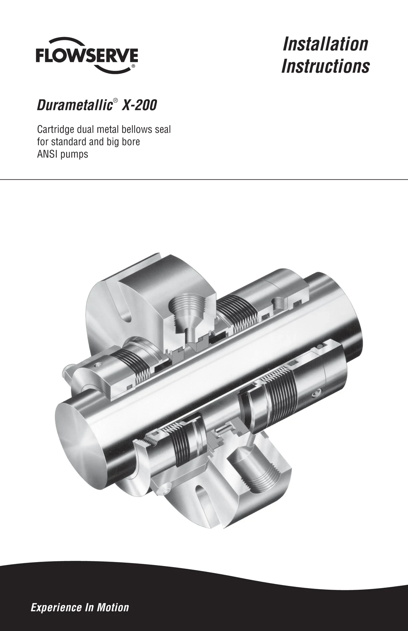Durametallic® X-200密封安装说明书