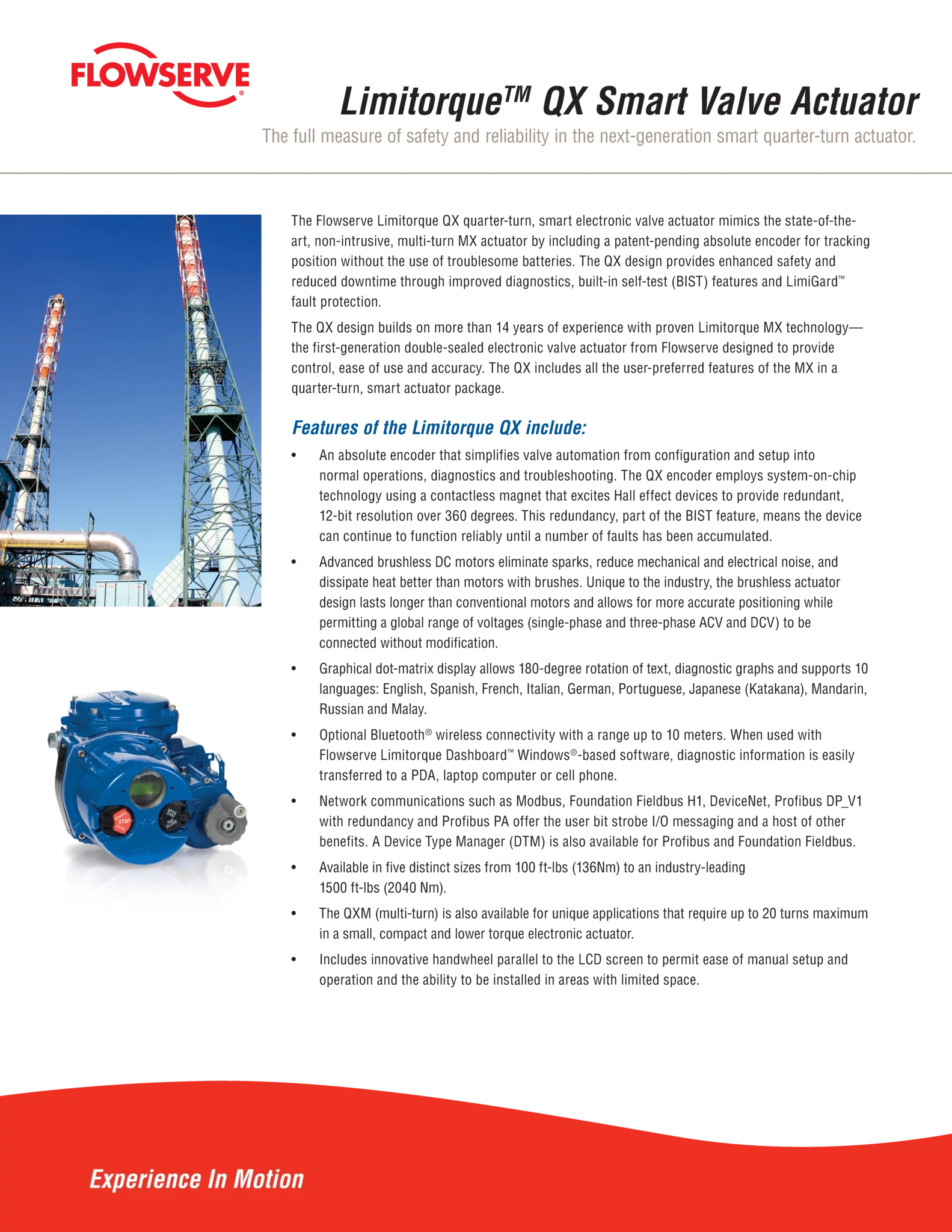 Limitorque QX电动阀门执行器宣传单页