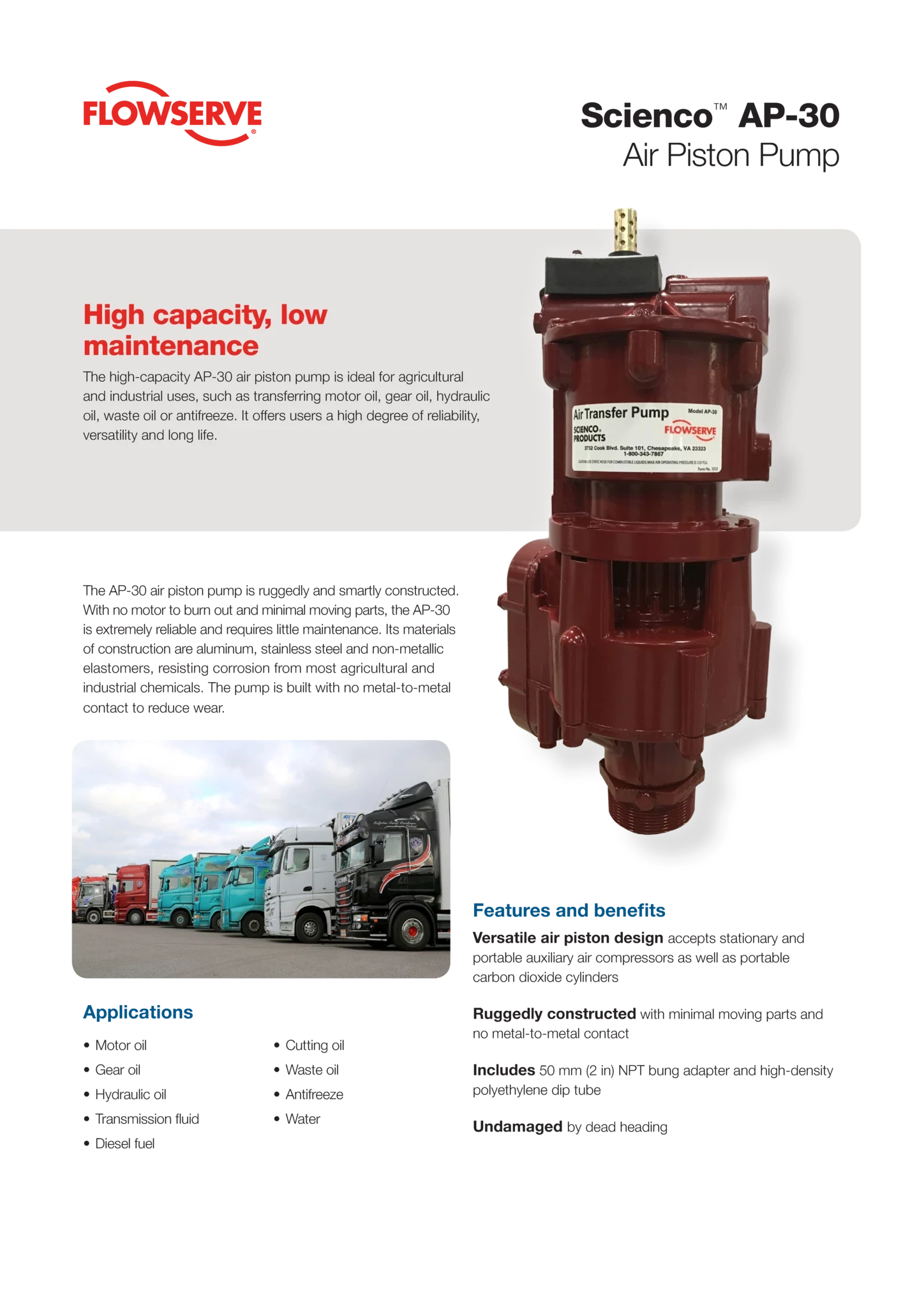 Scienco AP-30空气活塞泵-宣传单