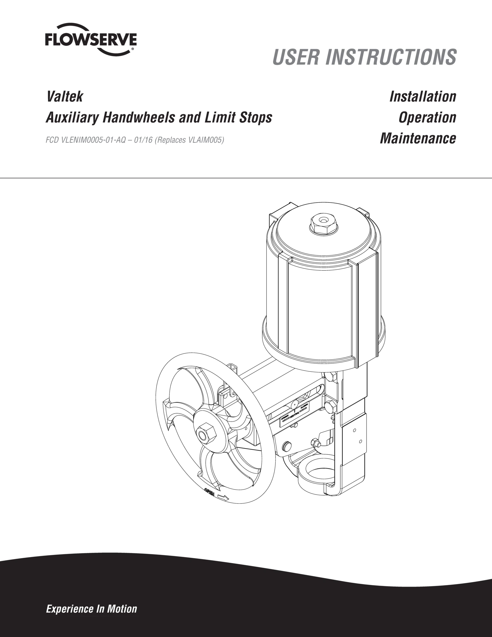 Valtek辅助手轮和限位器使用说明(IOM)