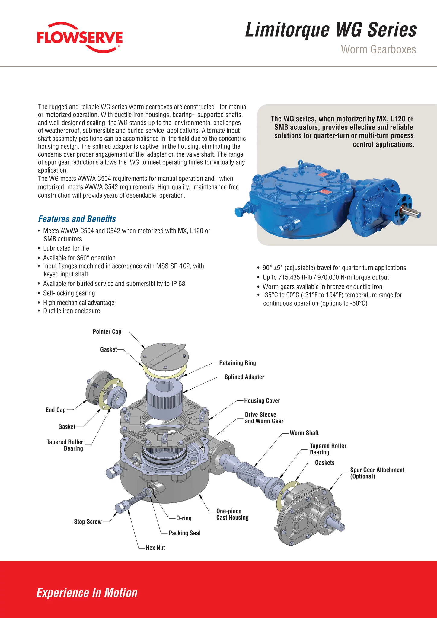 Limitorque WG系列蜗轮齿轮箱宣传册