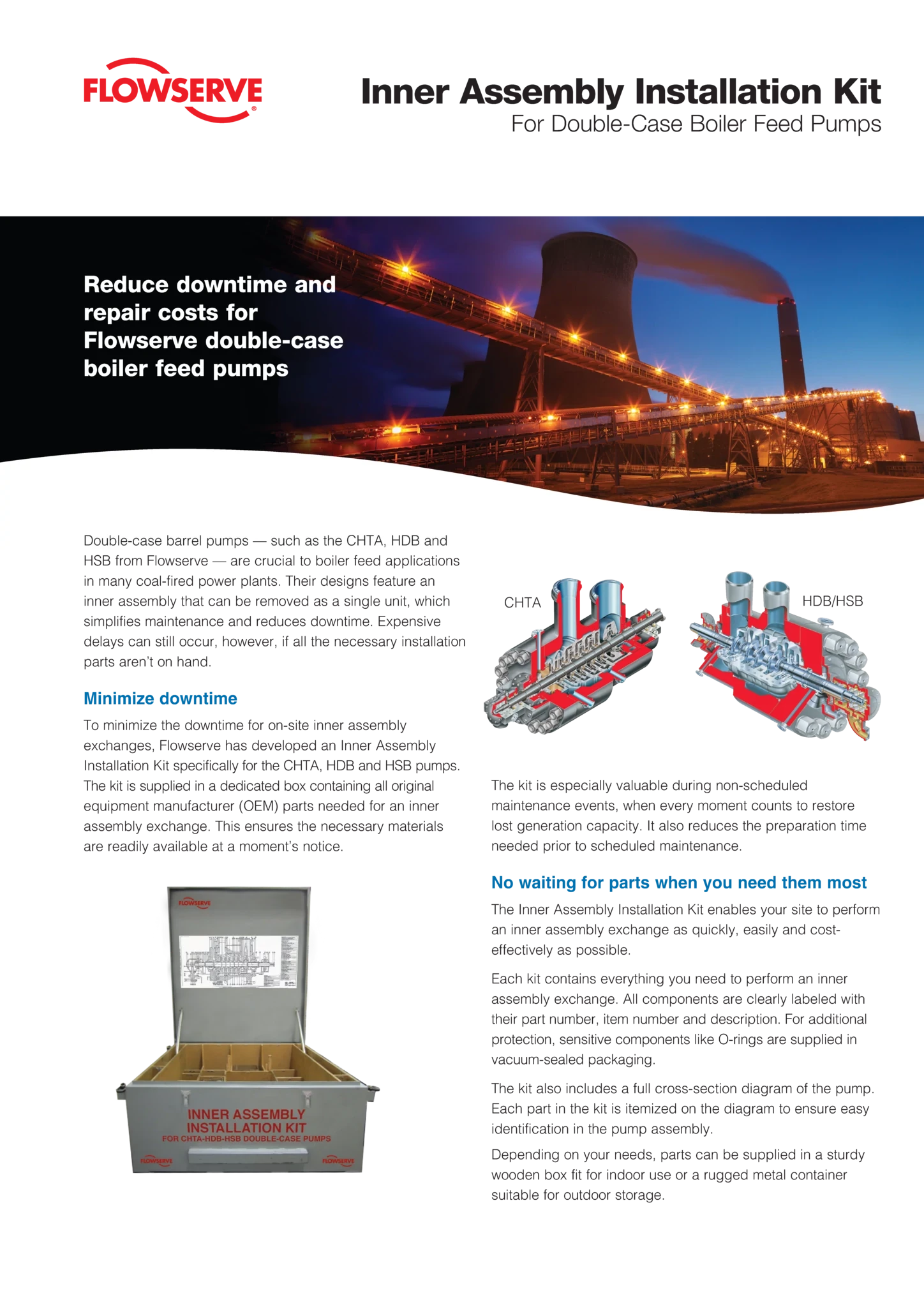 双壳泵内部组件安装工具包宣传单