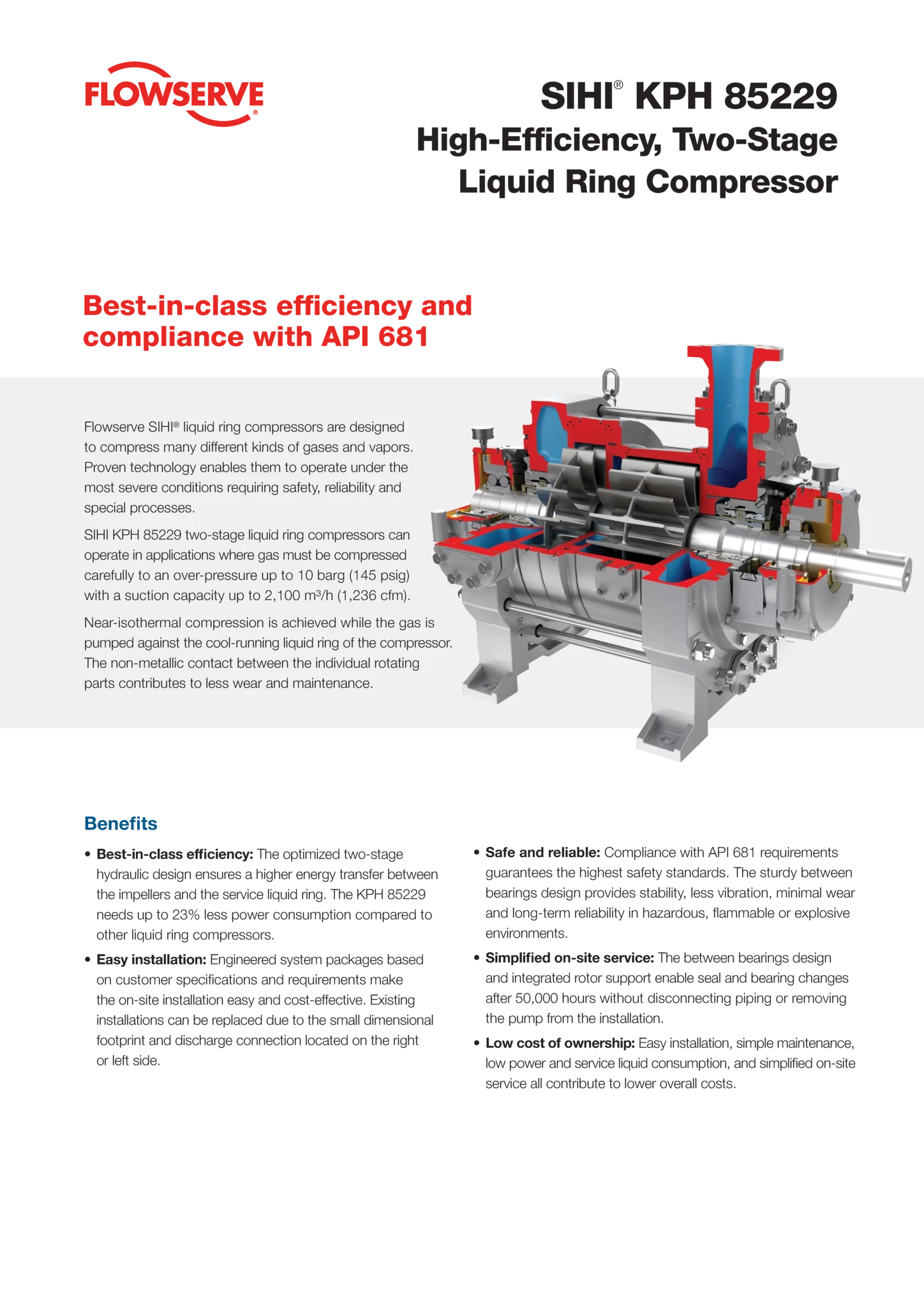 SIHI® KPH 85229两级高效液环压缩机 - 宣传单